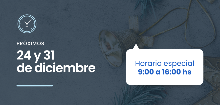 Aviso 24 y 31 de diciembre