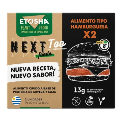Hamburguesas de Soja Etosha Libres de Gluten x2