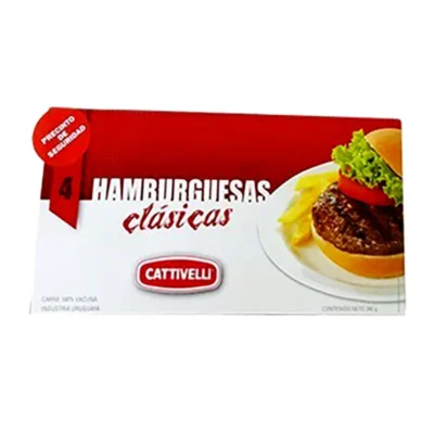Hamburguesas Cattivelli x4