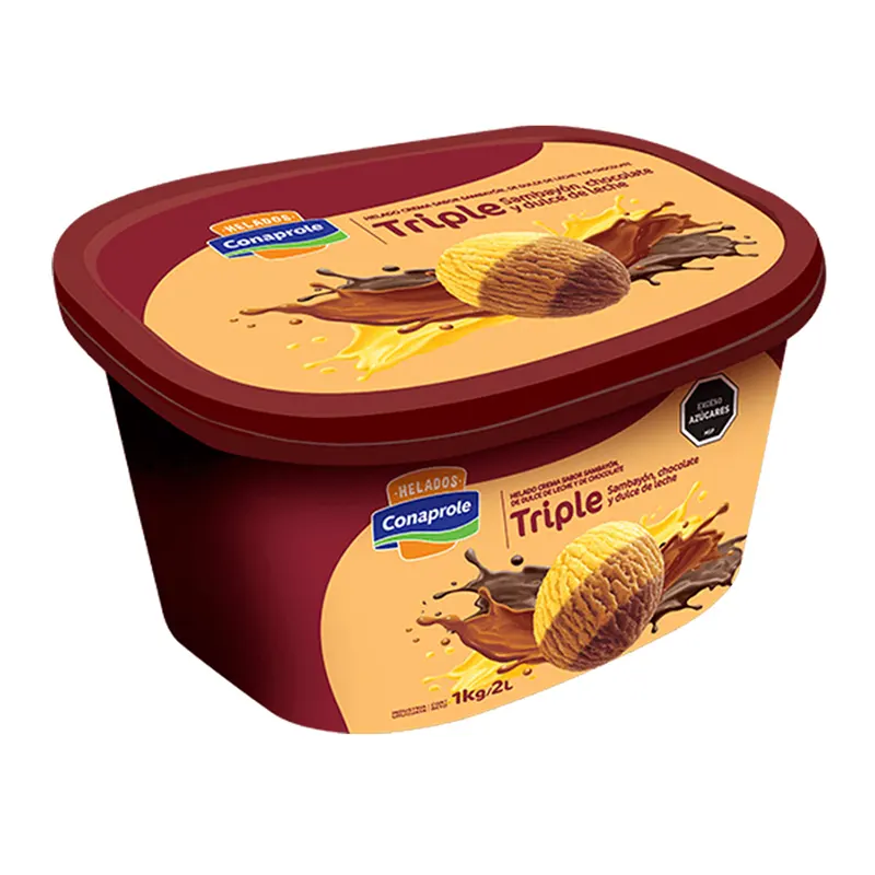 Helado Conaprole 2L Sambayón, Dulce de Leche y Chocolate