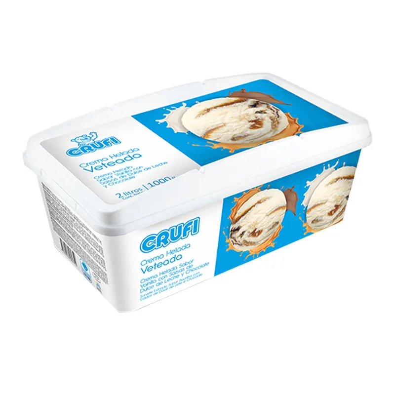 Helado Crufi 2L Crema Veteada