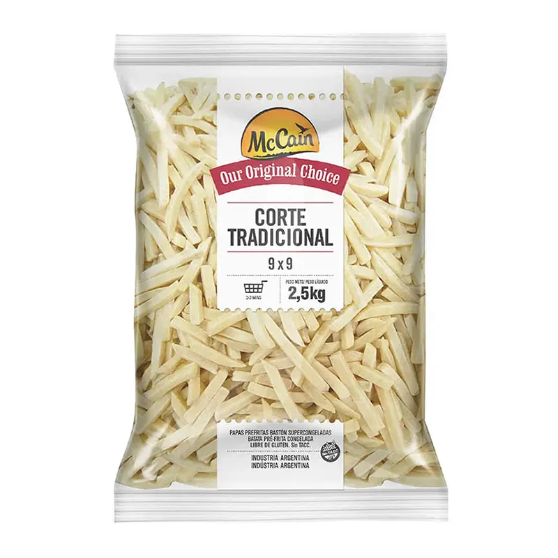 Papas Fritas McCain 2,5kg Corte Tradicional