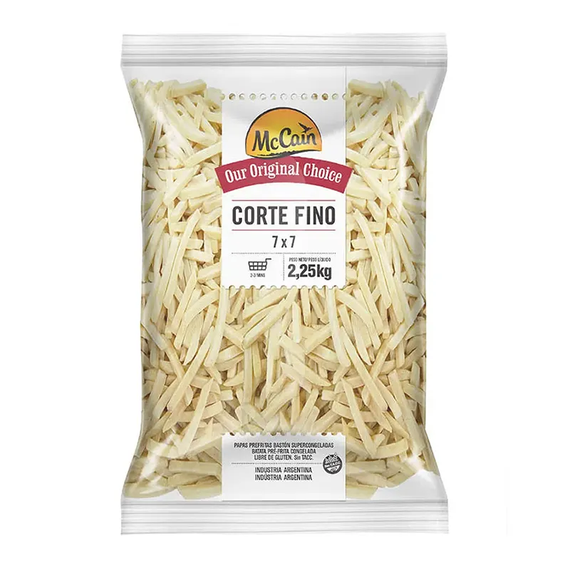 Papas Fritas McCain 2,25kg Corte Fino