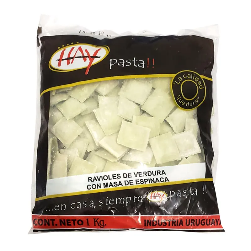Ravioles de Verdura Masa de Espinaca Hay Pasta 1kg