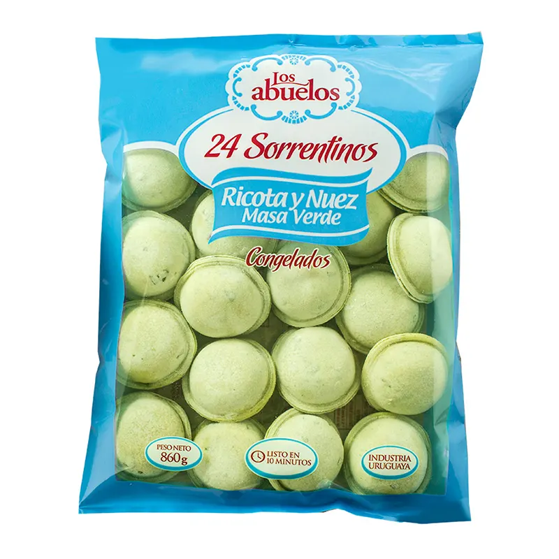 Sorrentinos de Ricota y Nuez con Masa Verde Los Abuelos 860g