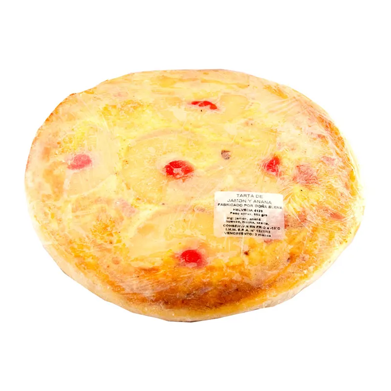 Tarta de Jamón, Queso, Ananá y Cerezas