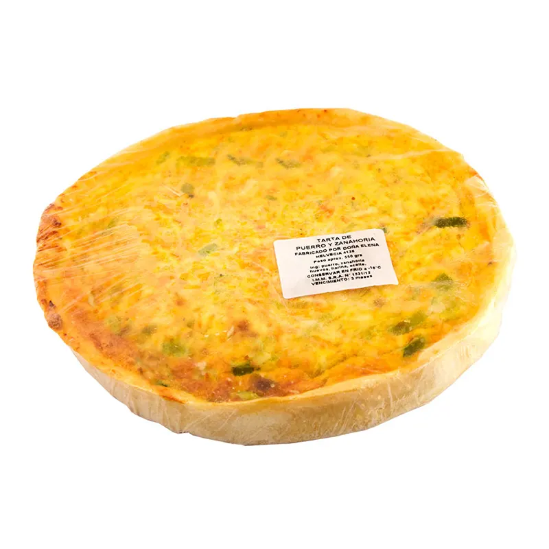 Tarta de Puerro y Zanahoria