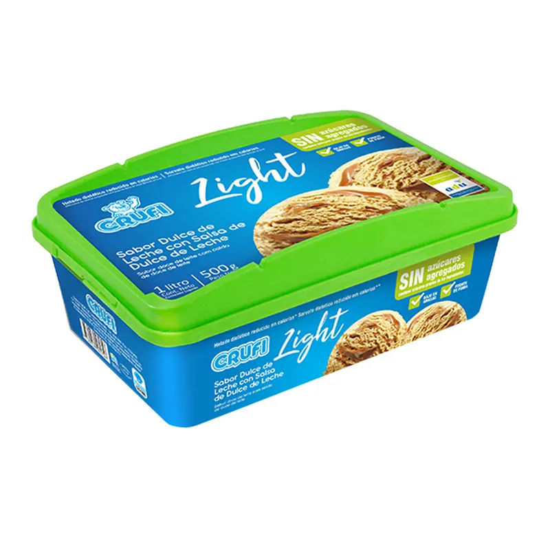Helado Crufi Light 1L Dulce de Leche