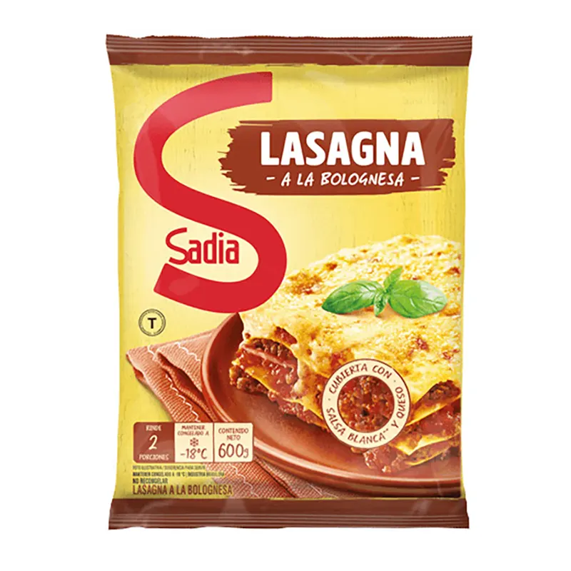 Lasagna a la Bolognesa Sadia 600g