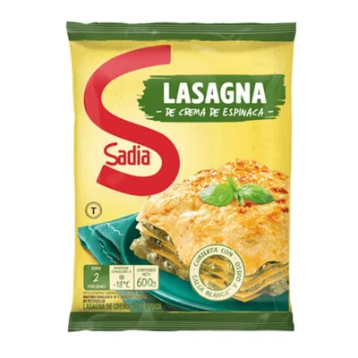 Lasagna de Crema de Espinaca Sadia 600GR