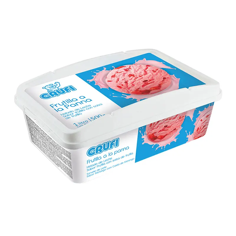 Helado Crufi 1L Frutilla a la Panna