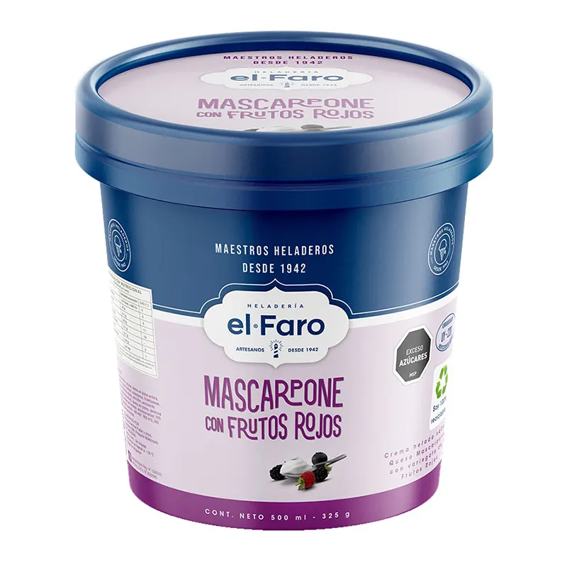 Healdo El Faro 500mL Mascarpone con Frutos Rojos
