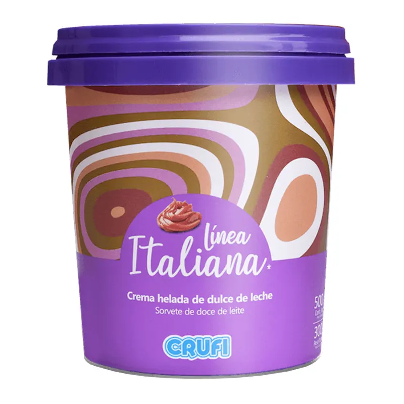 Helado Crufi 500mL Dulce de Leche
