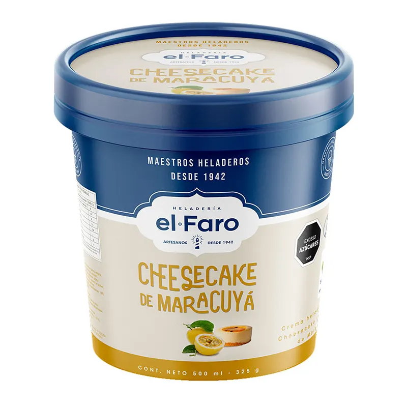 Healdo El Faro 500mL Cheesecake de Maracuyá