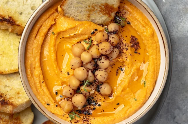 Hummus de zanahoria