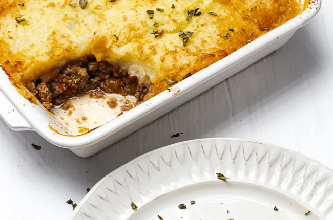 Delicioso pastel de carne