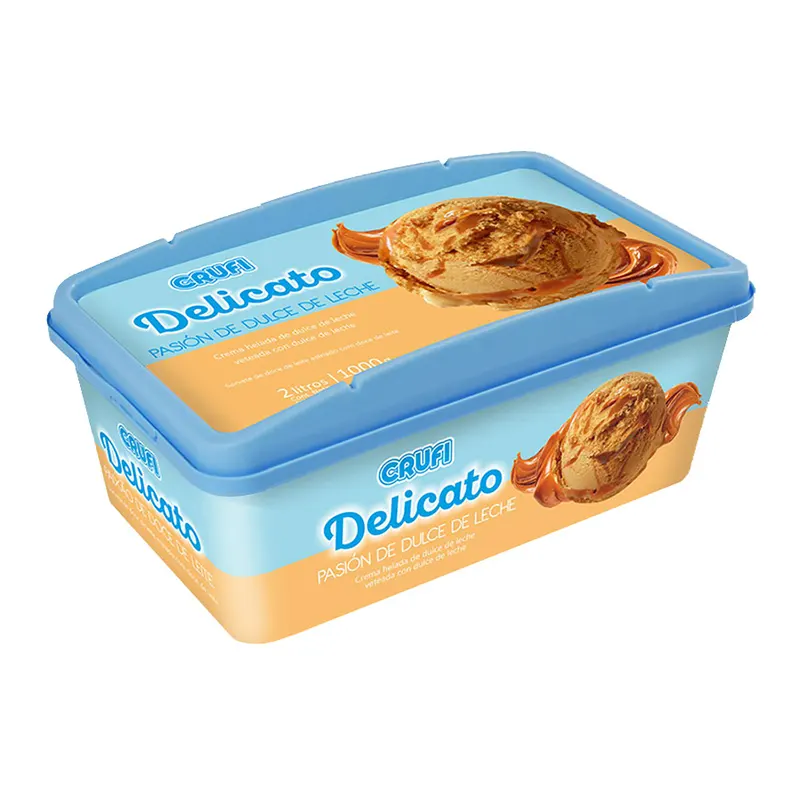 Helado Crufi 2L Pasión de Dulce de Leche