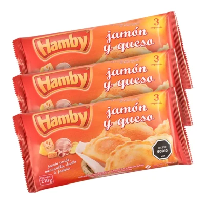 Empanadas de Jamón y Queso Hamby x9