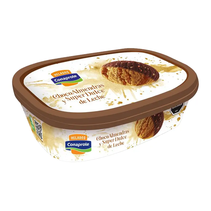 Helado Conaprole 1L Choco Almendras y Súper Dulce de Leche