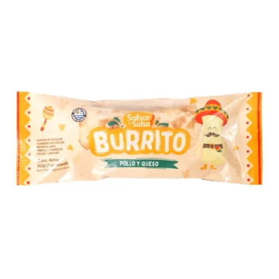 Burrito de Pollo y Queso Sabor y Salsa