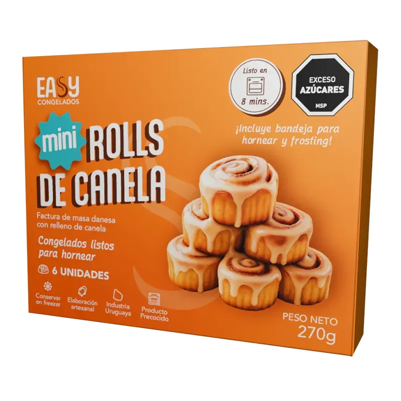 Mini Rolls de Canela Easy x6