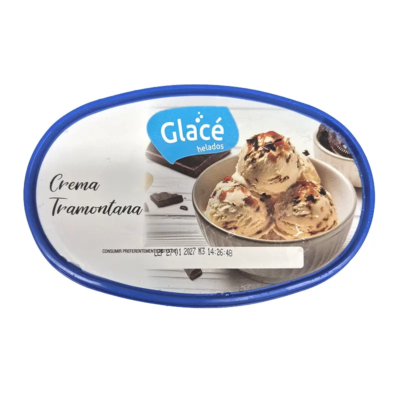 Helado Glacé 900mL Crema Tramontana