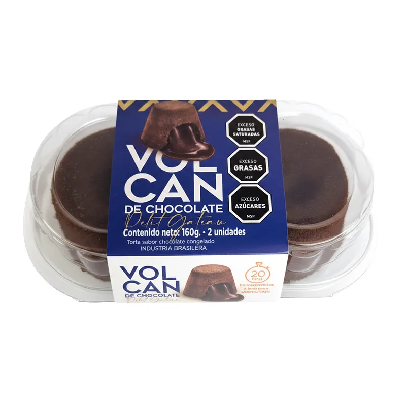 Volcán de Chocolate Petit Gateau x2