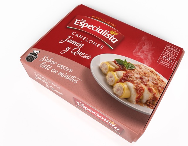 Canelones Jamón y Queso La Especialista 400g