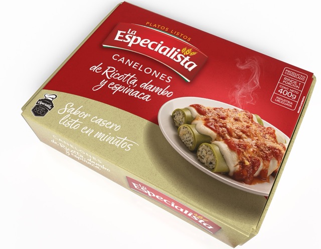 Canelones Ricotta, Dambo y Espinaca La Especialista 400g