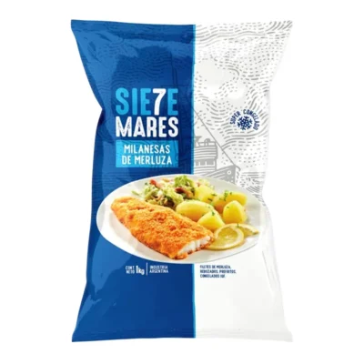 Milanesas de Merluza Siete Mares 1KG